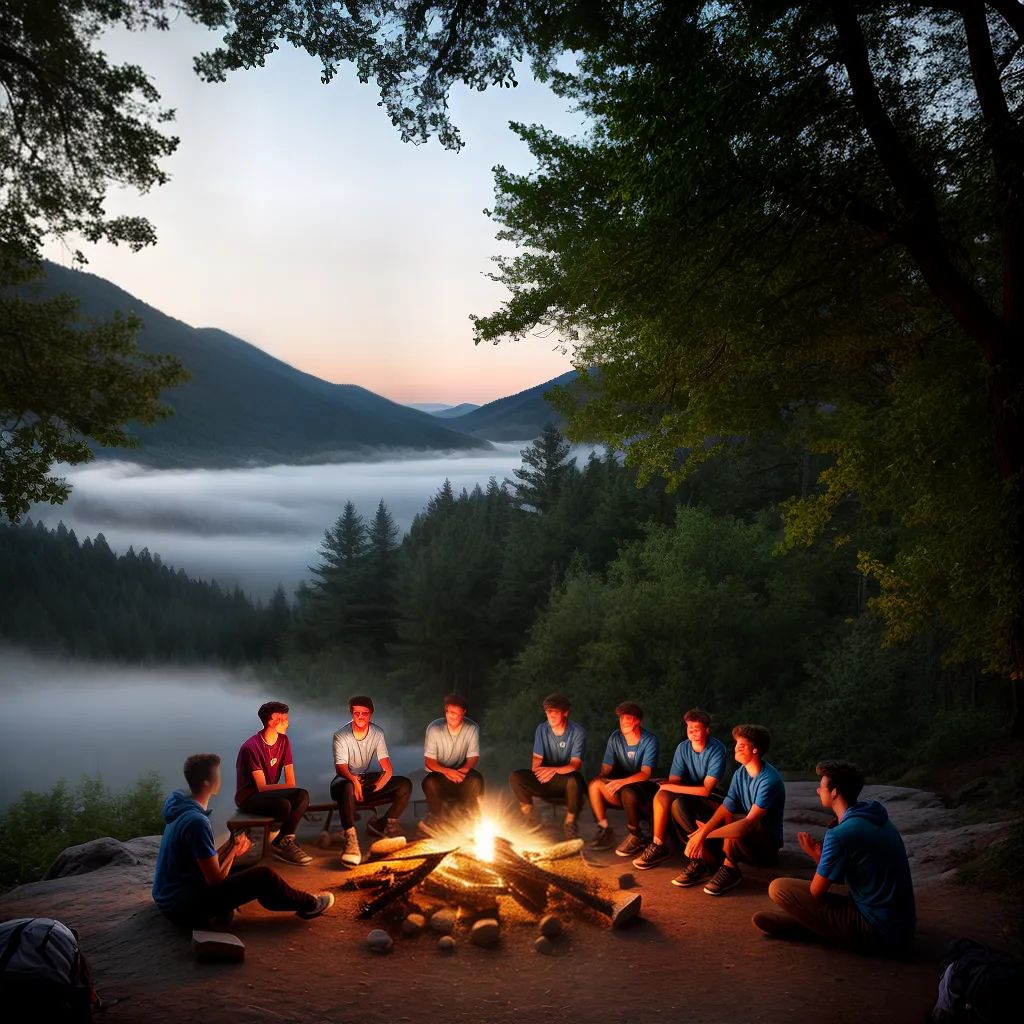 Fotos acampamento adolescentes cantoria fogueira estrelas