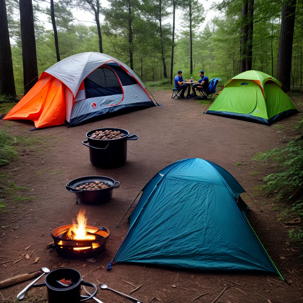 Fotos acampamento fogueira lixo zero banner