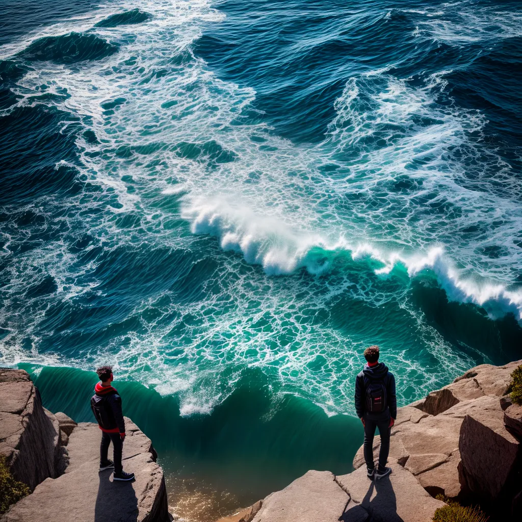 Fotos adolescente desafio mar vento