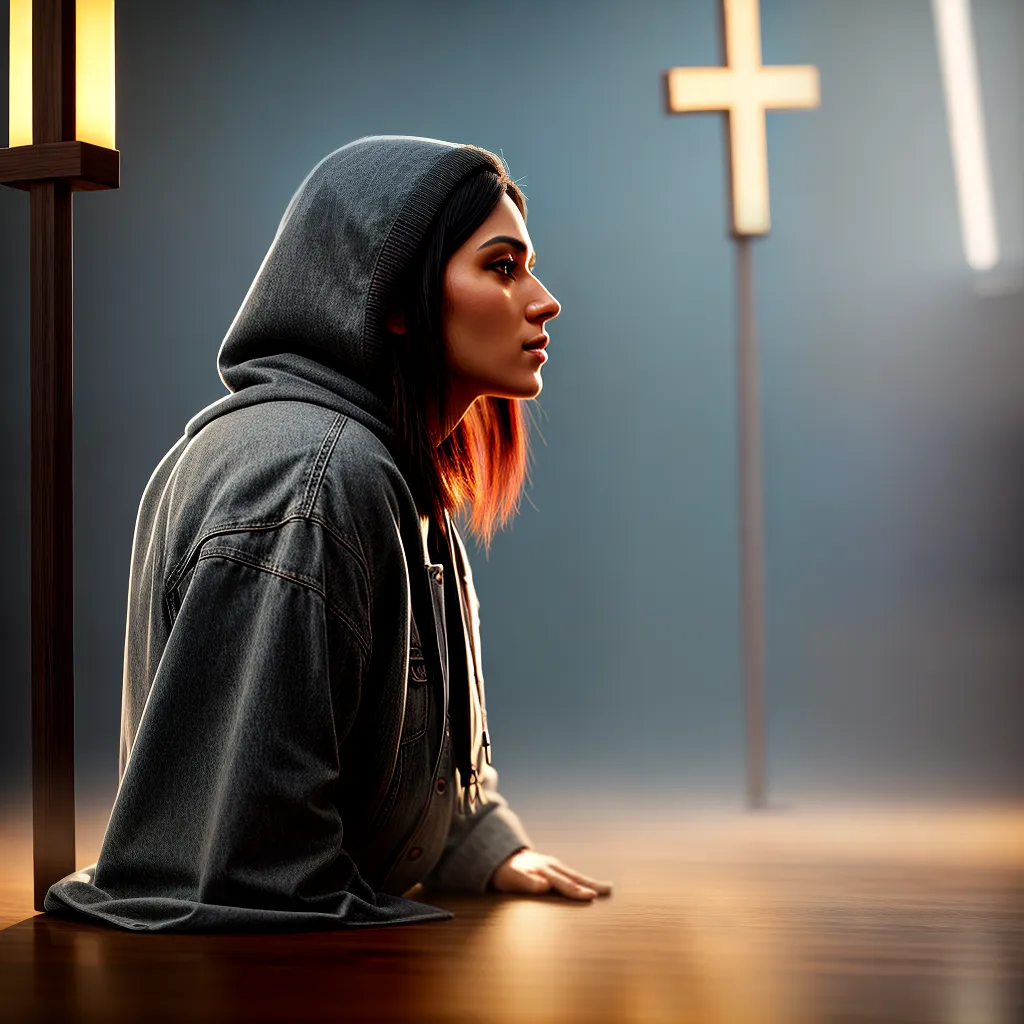 Fotos adoracao crista joelho cruz 1