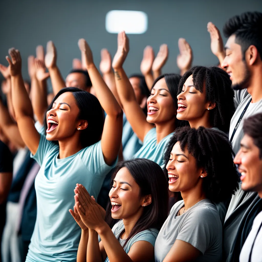 Fotos adoracao grupo maos fechadas