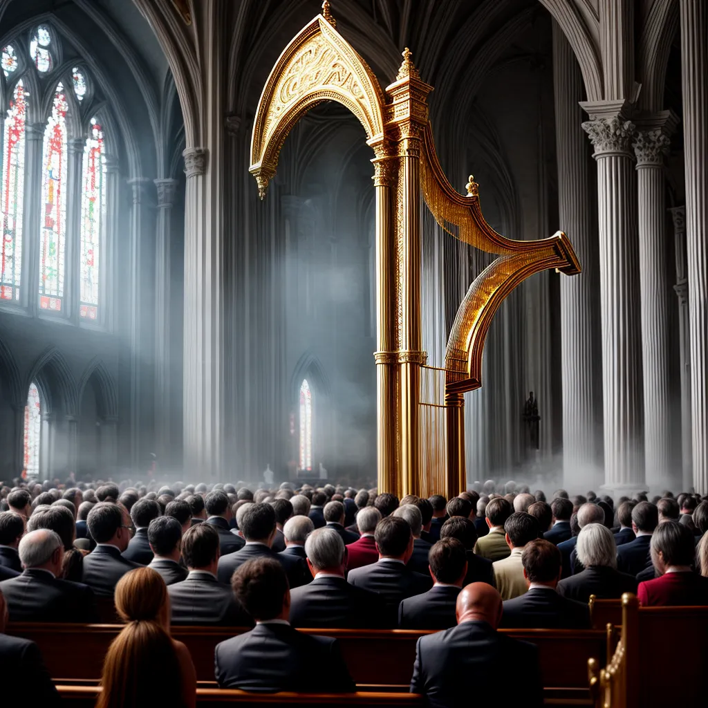 Por que a harpa cristã é um instrumento importante na adoração 7 Fotos adoracao harpa igreja multidao