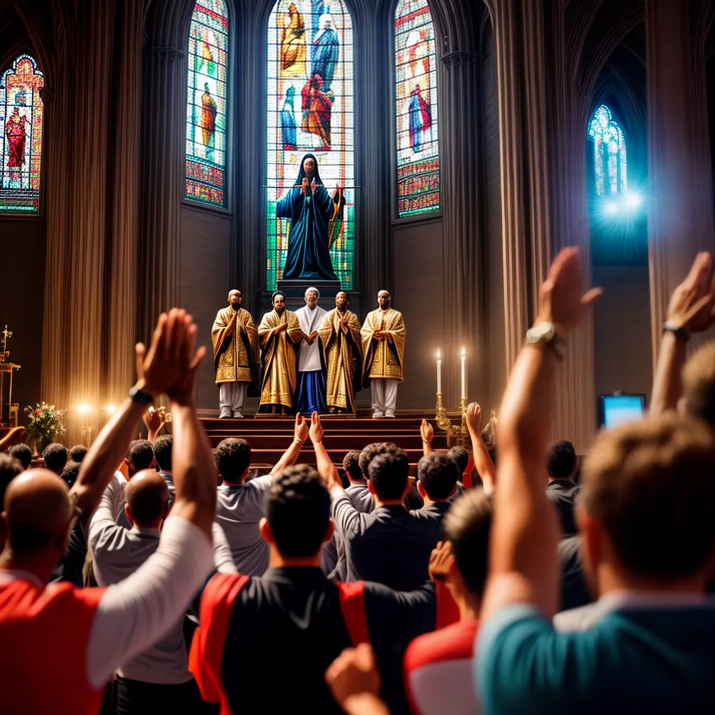 Fotos adoracao lider maos altas unidade