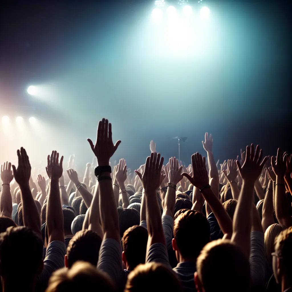 Fotos adoracao musica grupo maos levantadas