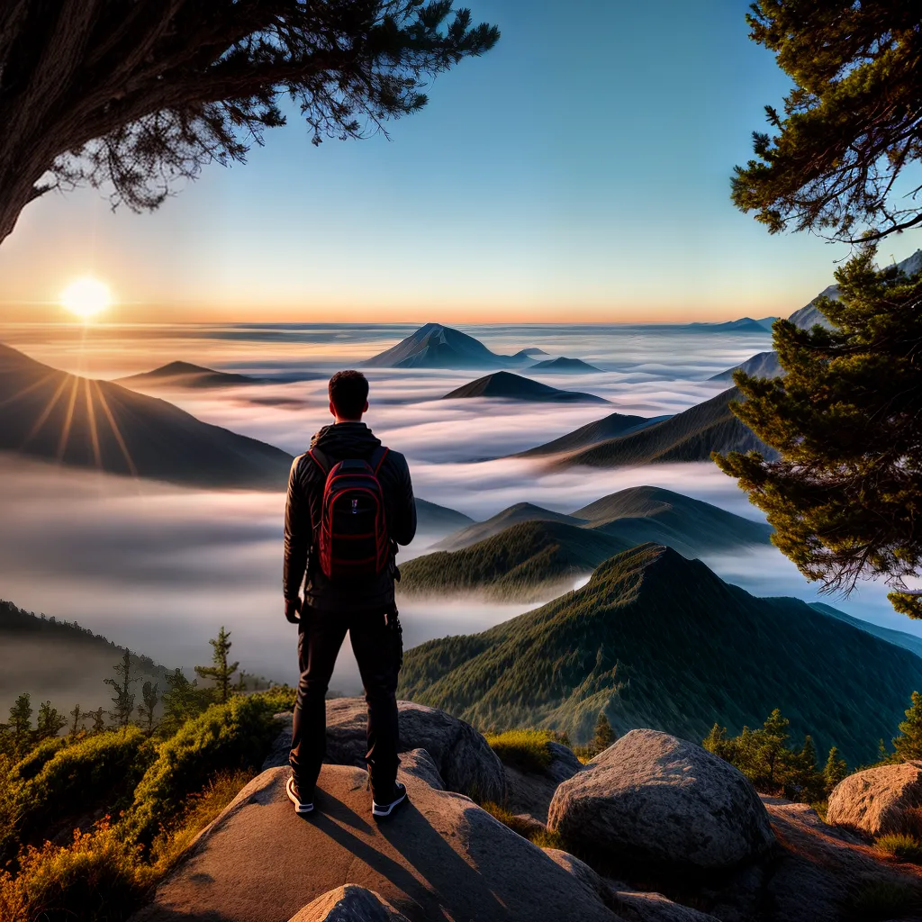 Fotos adoracao por do sol montanha