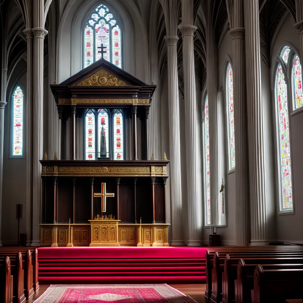 Fotos altar evangelico decorado igreja