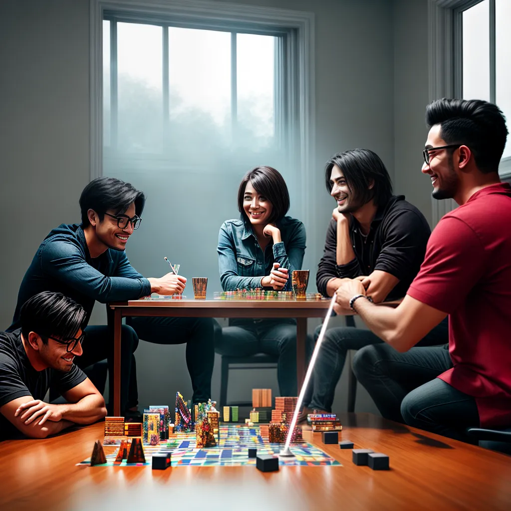 Fotos amigos jogando tabuleiro competicao