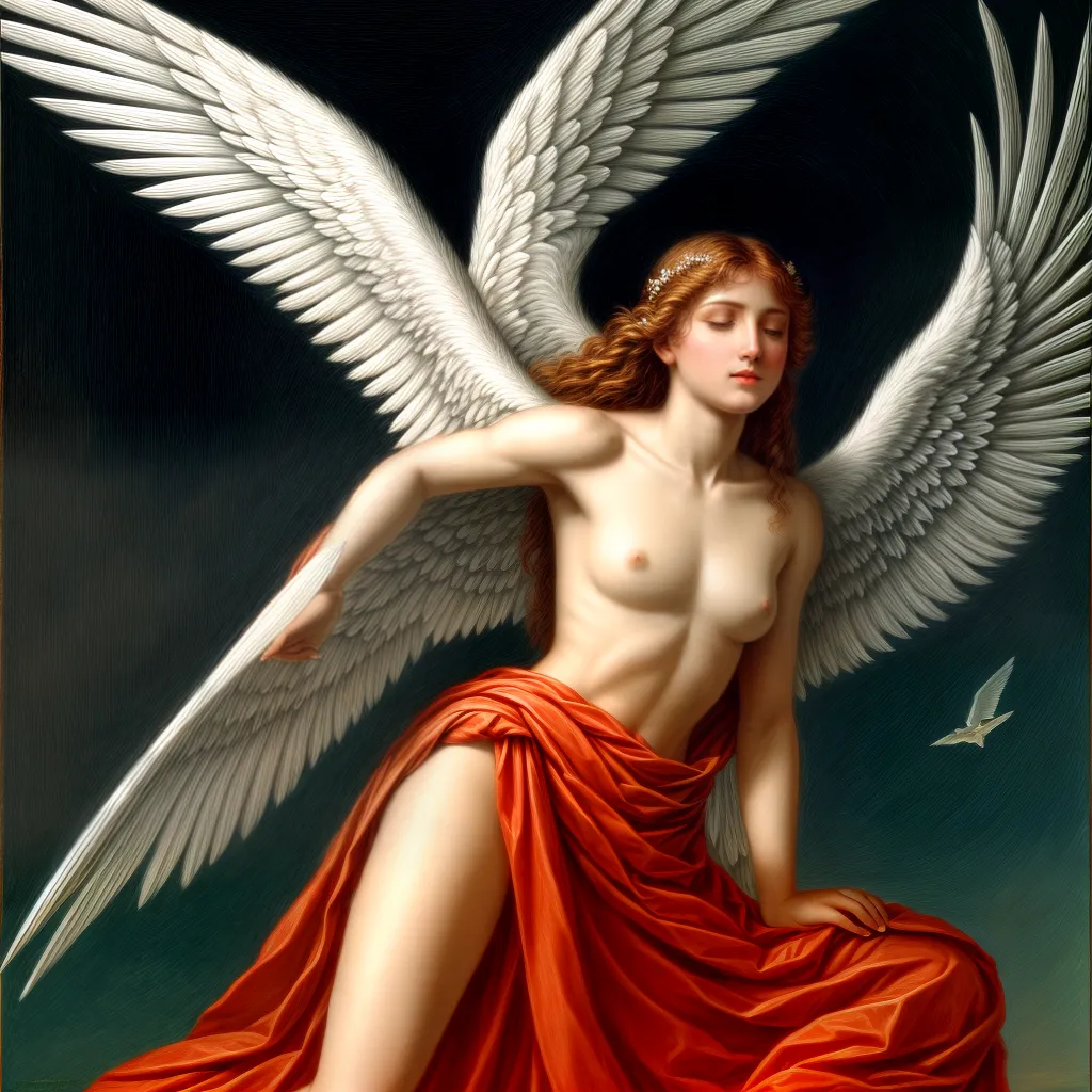 Fotos anjo presenca divina pintura serena