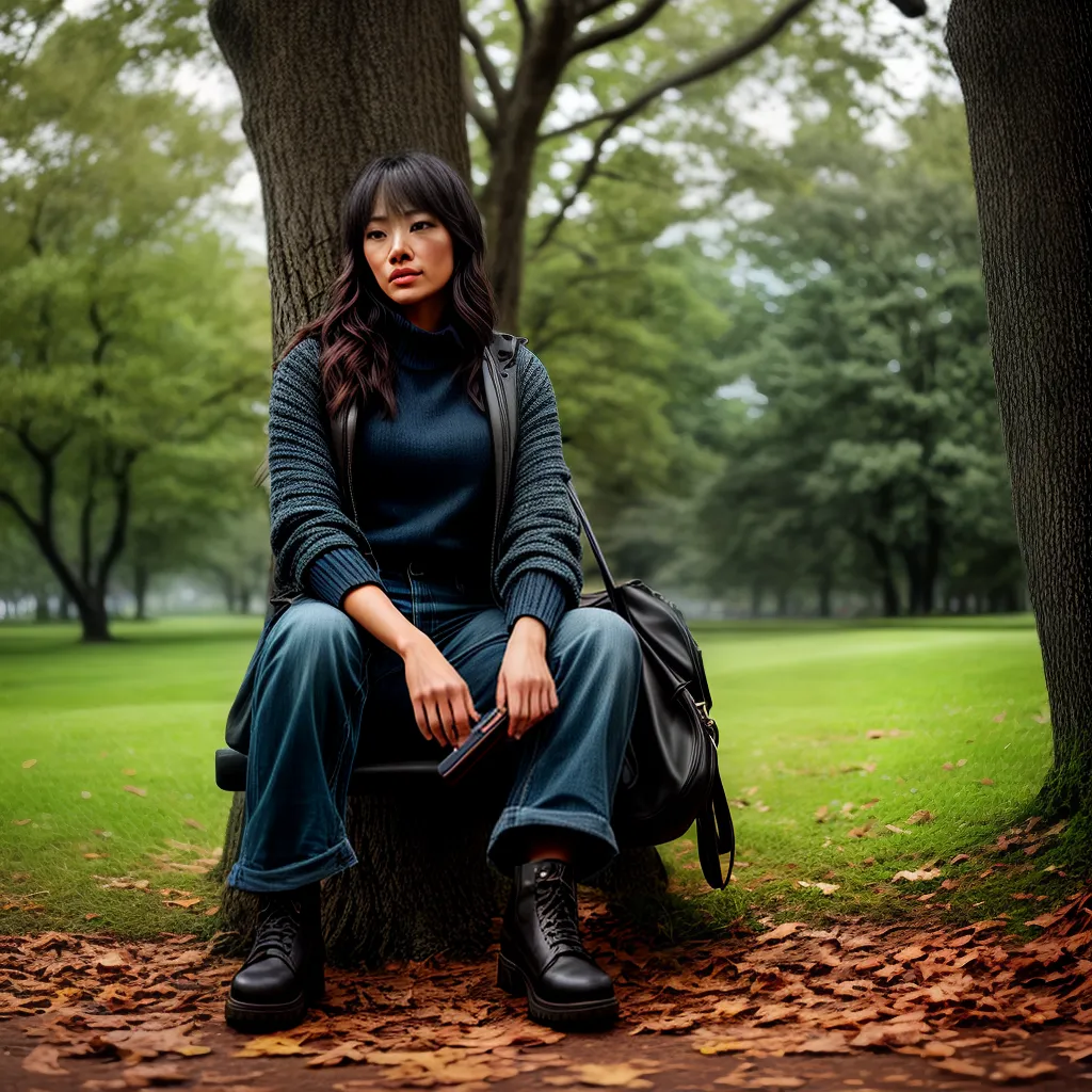 Fotos arrependimento reflexao parque outono