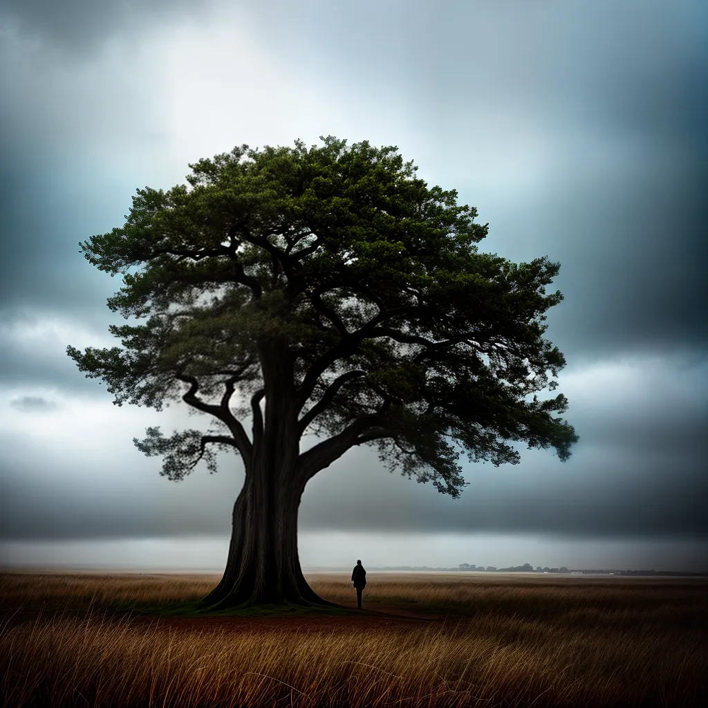 Fotos arvore firme tempestade fe