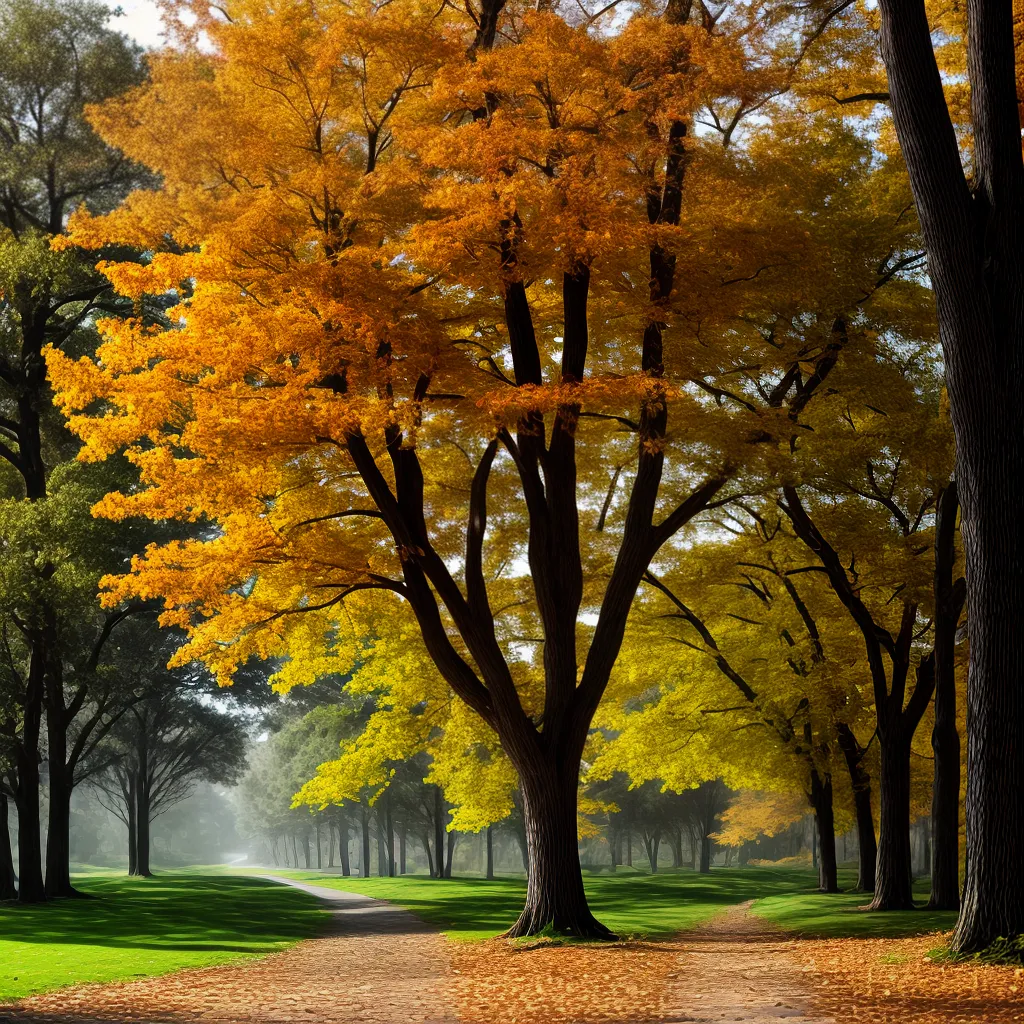 Fotos arvore outono renovacao resiliencia