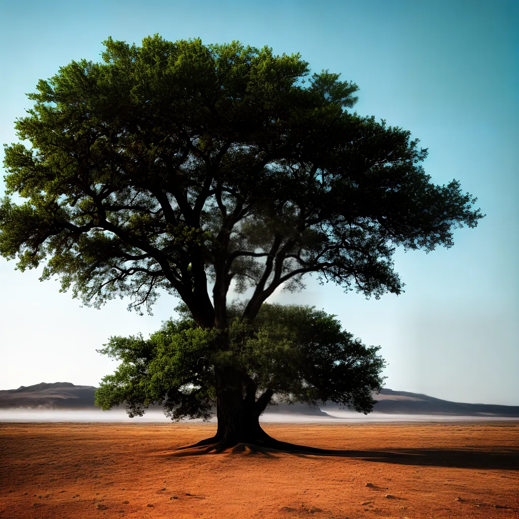 Fotos arvore resiliencia terreno seco