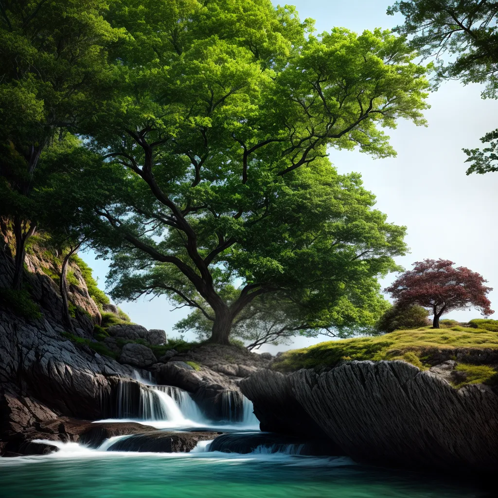 Fotos arvore resiliente raiz forte