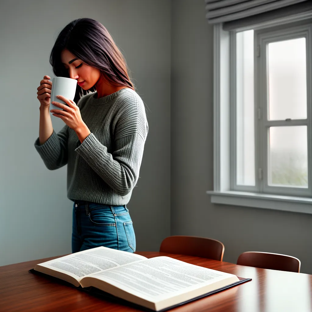 Fotos biblia cafe manha paz