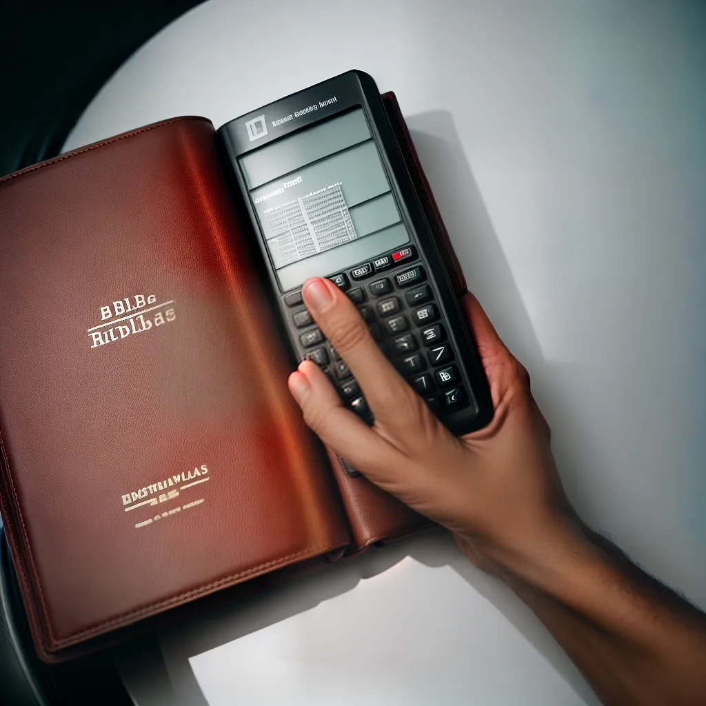 Orientação Bíblica para a Responsabilidade Financeira 6 Fotos biblia calculadora financas