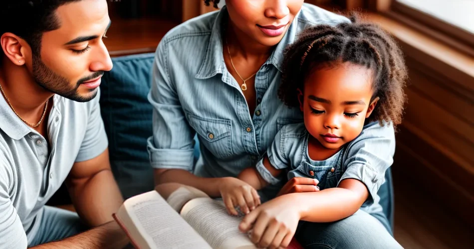 Fotos biblia infantil leitura pais filho