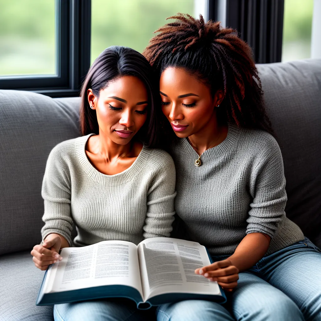 Fotos biblia pais filhos sofa fe