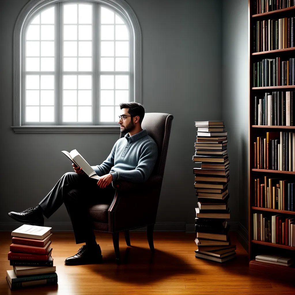 Fotos cadeira leitura livros fe quietude