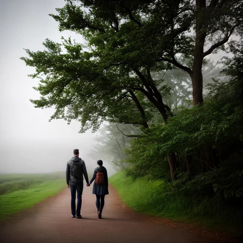 Fotos caminhada casal natureza intimidade