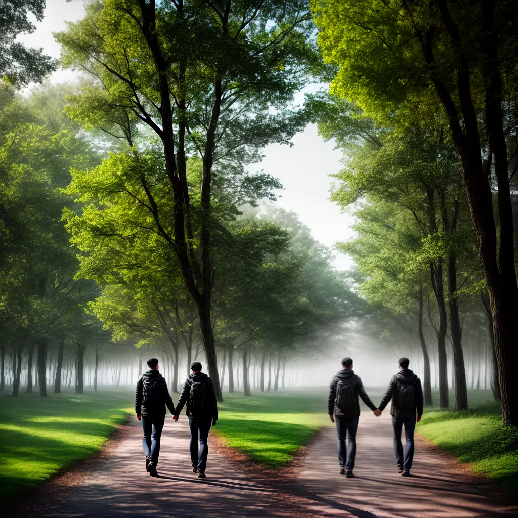 Fotos caminhada casal natureza obstaculos