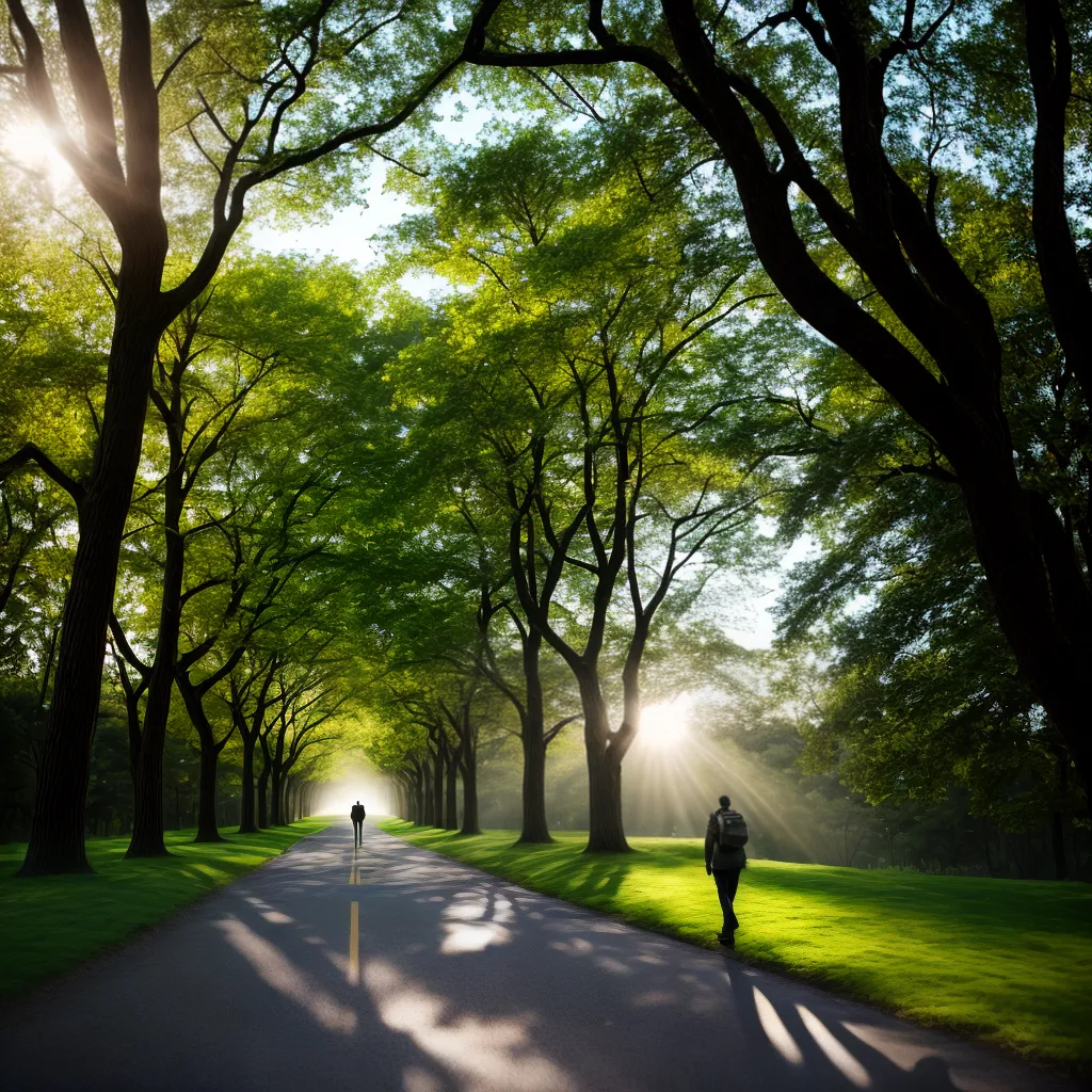 Discipulado: o caminho para um relacionamento mais profundo com Deus. 7 Fotos caminho arvores luz paz