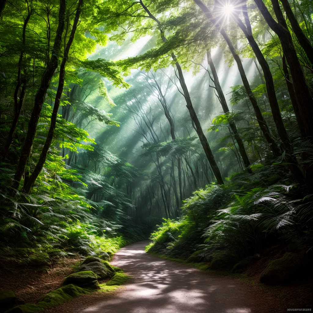 Caminho da Sabedoria: Como o Discernimento Pode Trazer Energia e Iluminação em sua Jornada Espiritual. 7 Fotos caminho floresta luz sabedoria 1