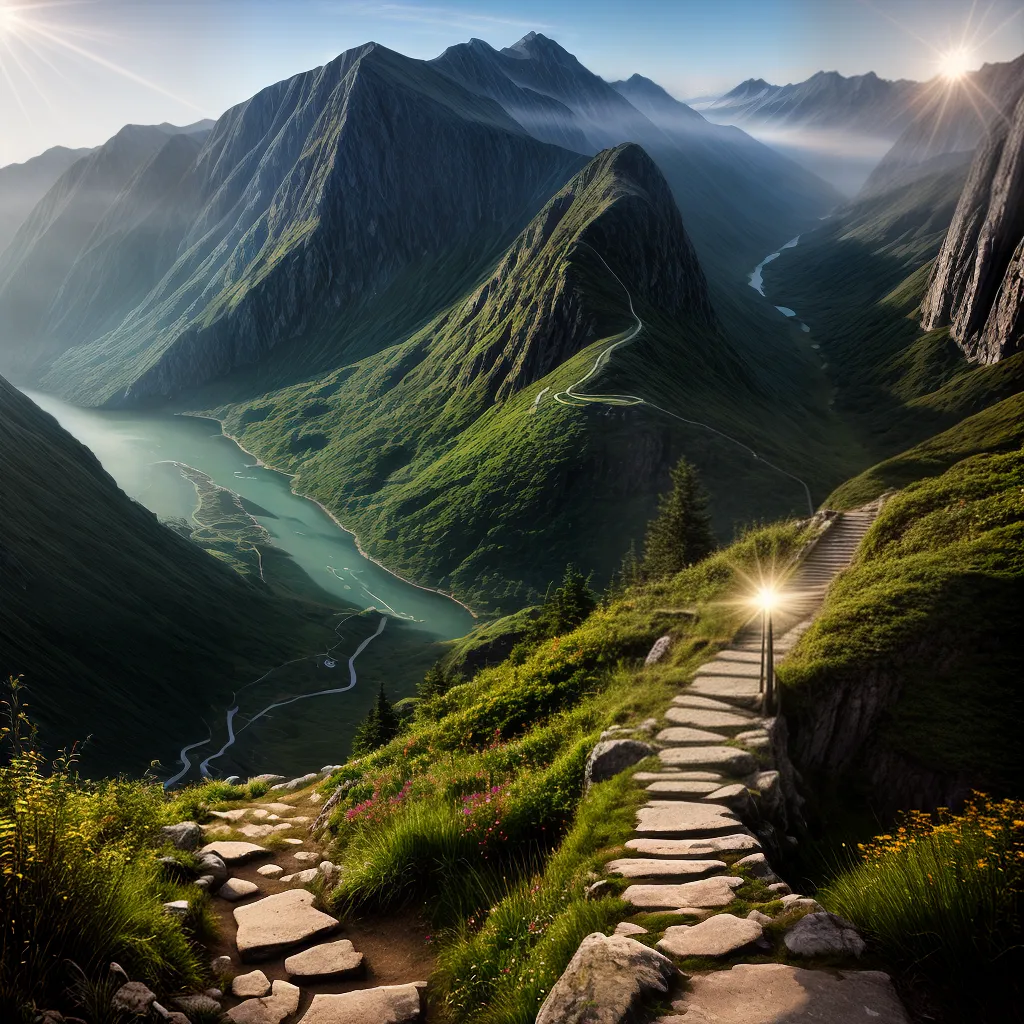 O que a Bíblia diz sobre o CAMINHO para a salvação eterna 7 Fotos caminho montanha luz desafios salvacao