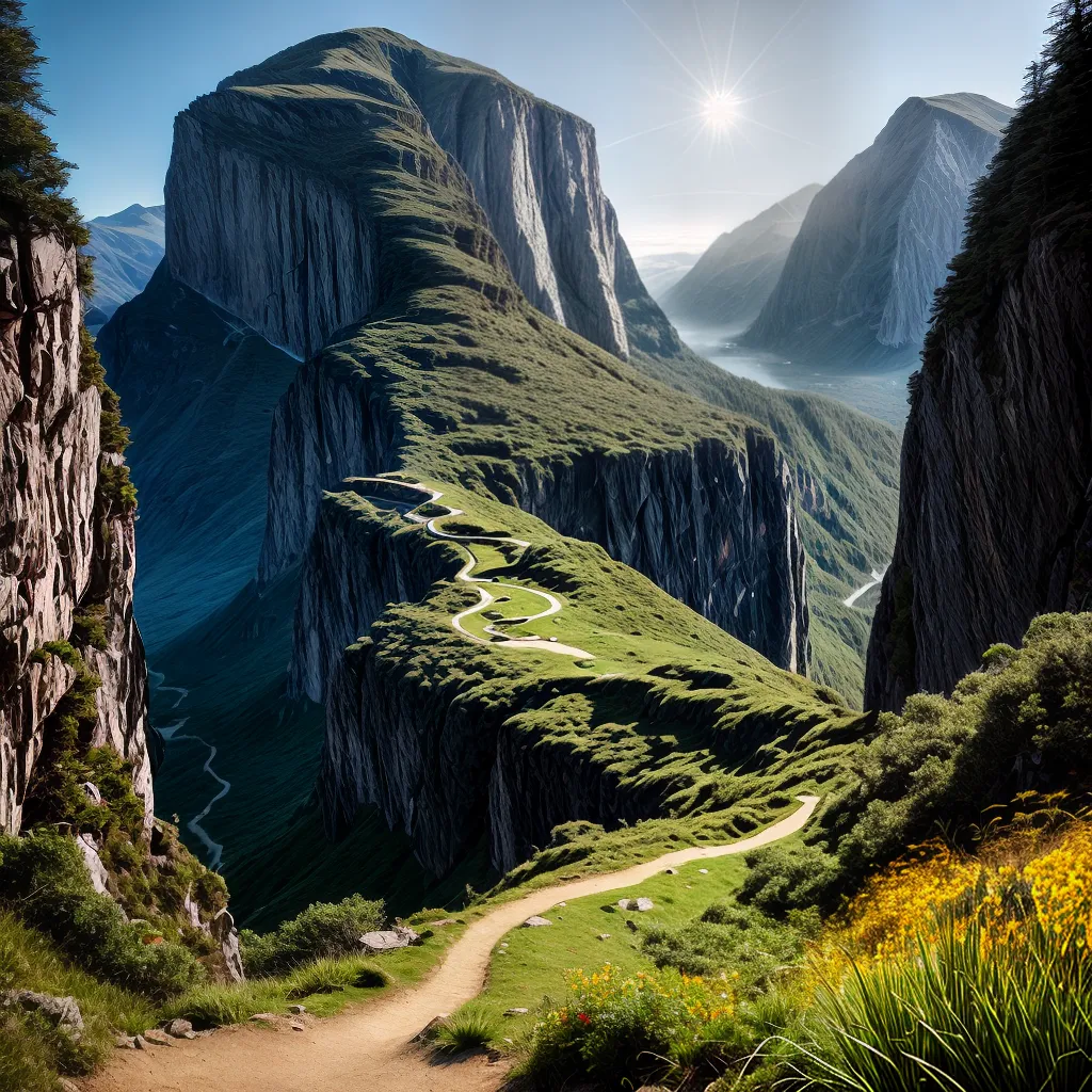 Caminho da Sabedoria: Como o Discernimento Pode Trazer Energia e Iluminação em sua Jornada Espiritual. 8 Fotos caminho montanha luz escolhas discernimento