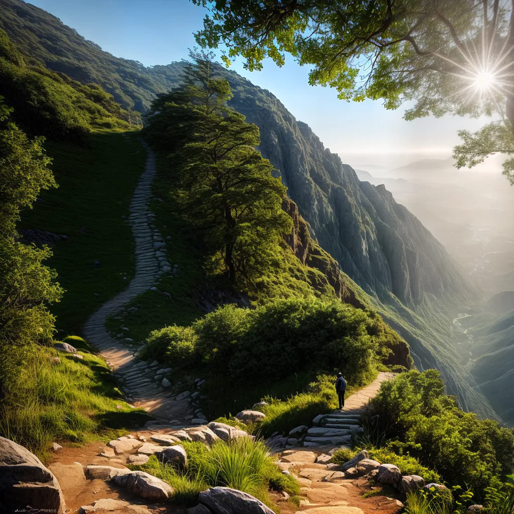 O que a Bíblia diz sobre o CAMINHO para a salvação eterna 8 Fotos caminho montanha luz salvacao ajuda