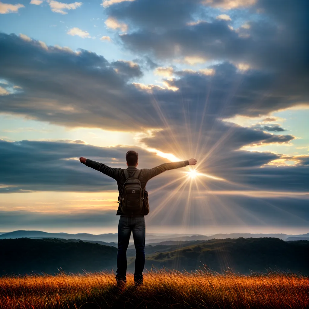 Como alcançar o avivamento espiritual em sua vida 7 Fotos campo raios luz paz alegria