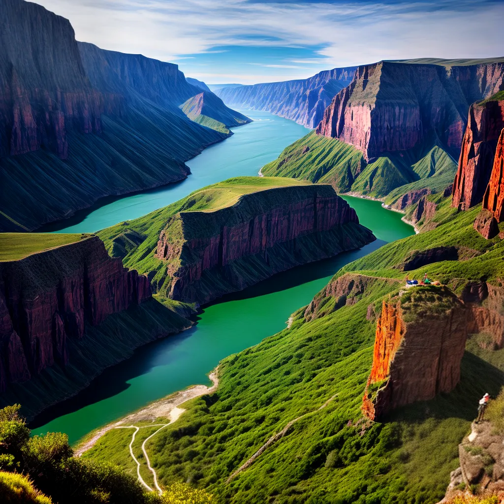 Descobrindo a Beleza da Natureza: Como Encontrar Descanso e Deslumbramento em Desafios de Exploração em Desfiladeiros e Gargantas. 9 Fotos canyon solitario hiker paisagem colorida