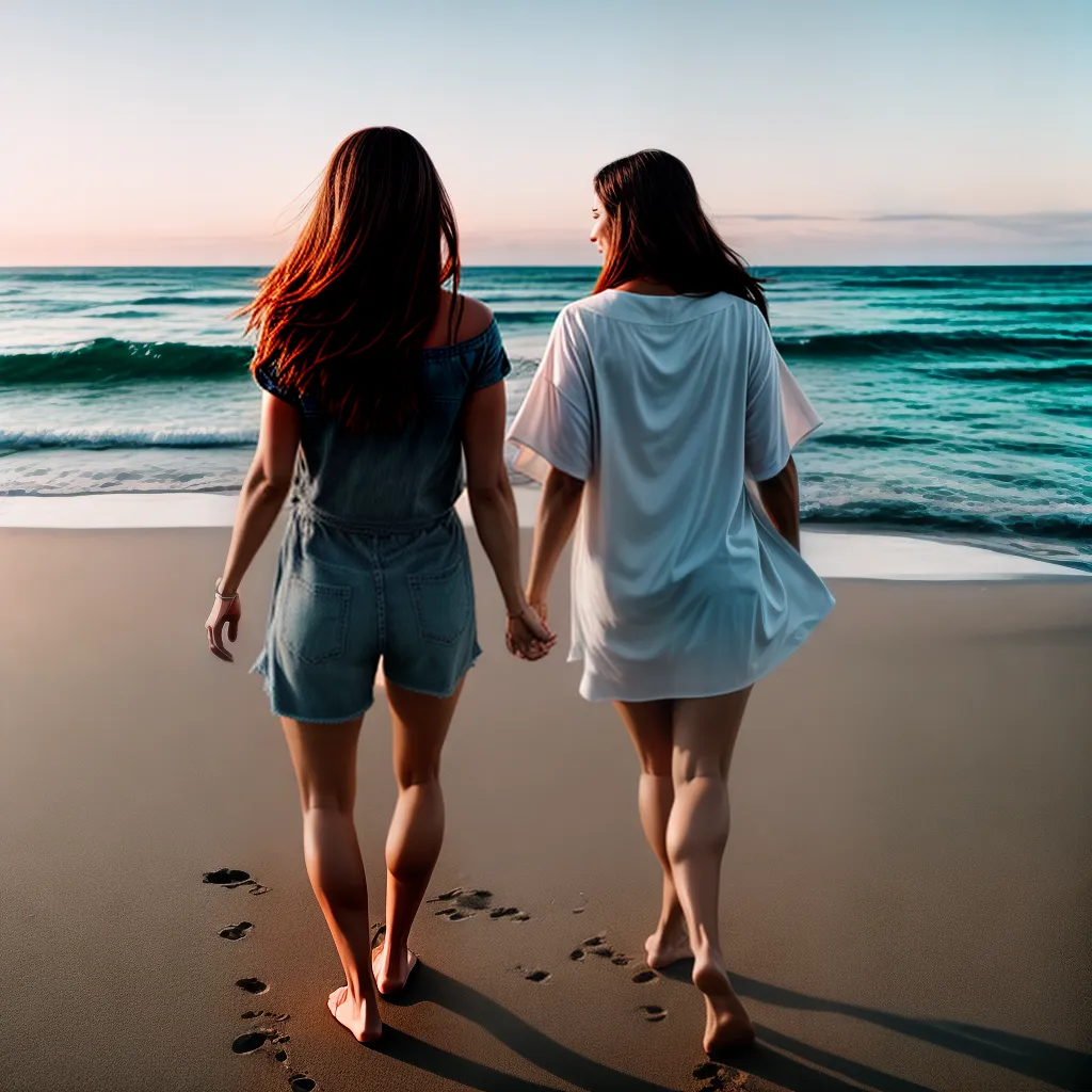 Fotos casal andando praia amor