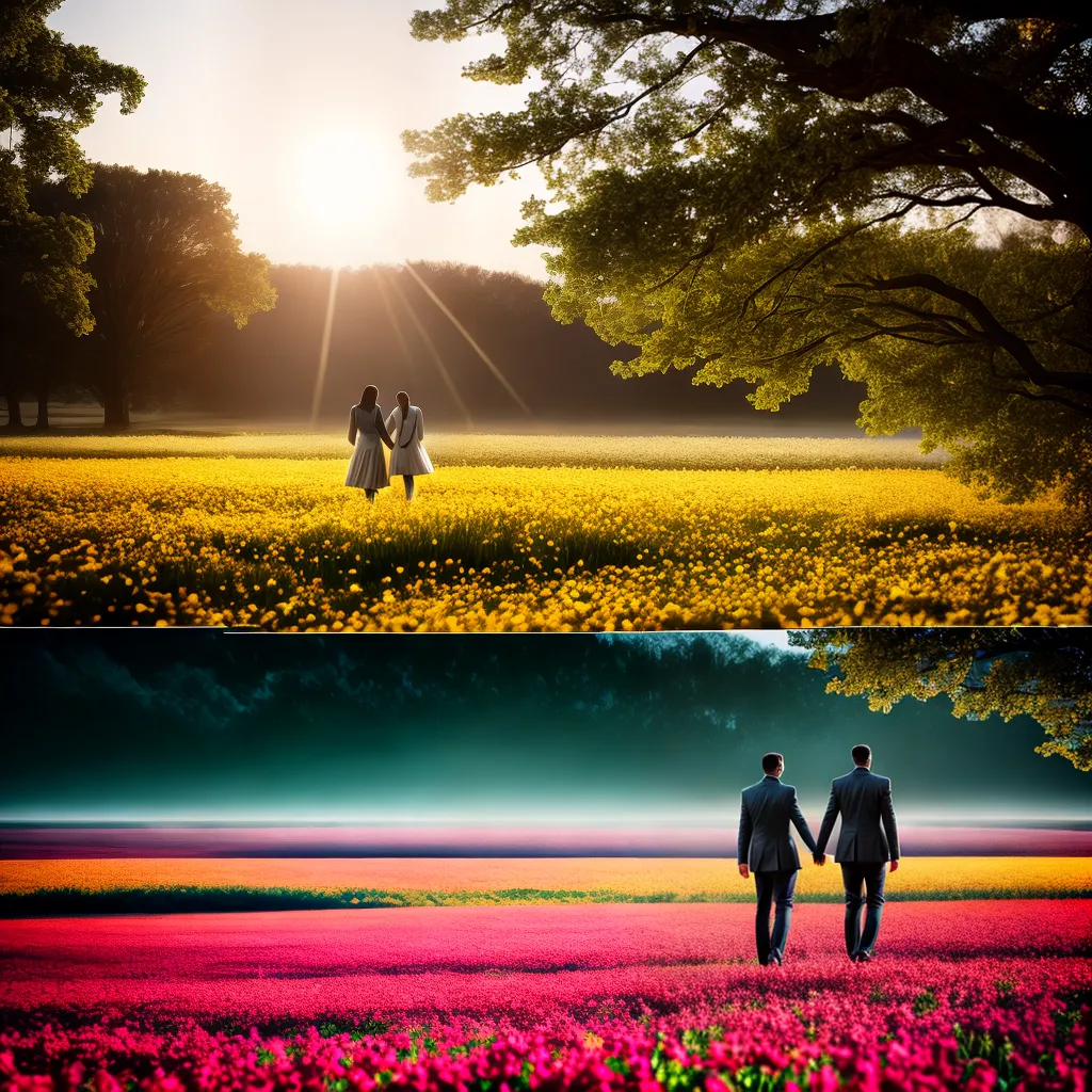 Como perfumear a vida a dois com amor e respeito mútuo 8 Fotos casal campo por do sol amor