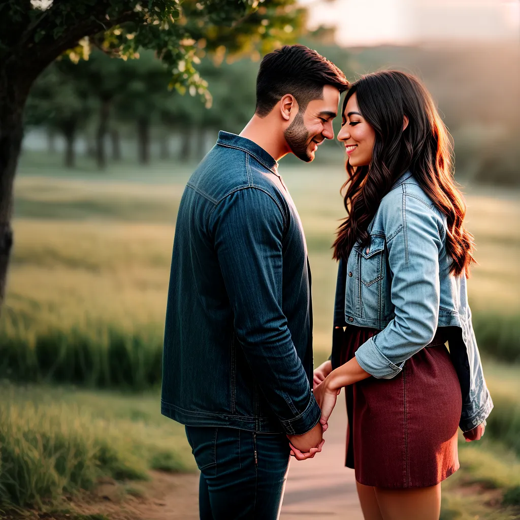 Fotos casal entrelacados por do sol