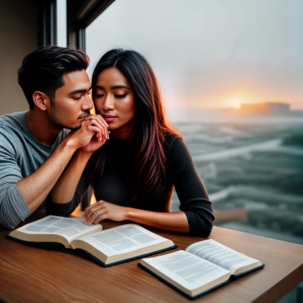 Fotos casal fe biblia compromisso