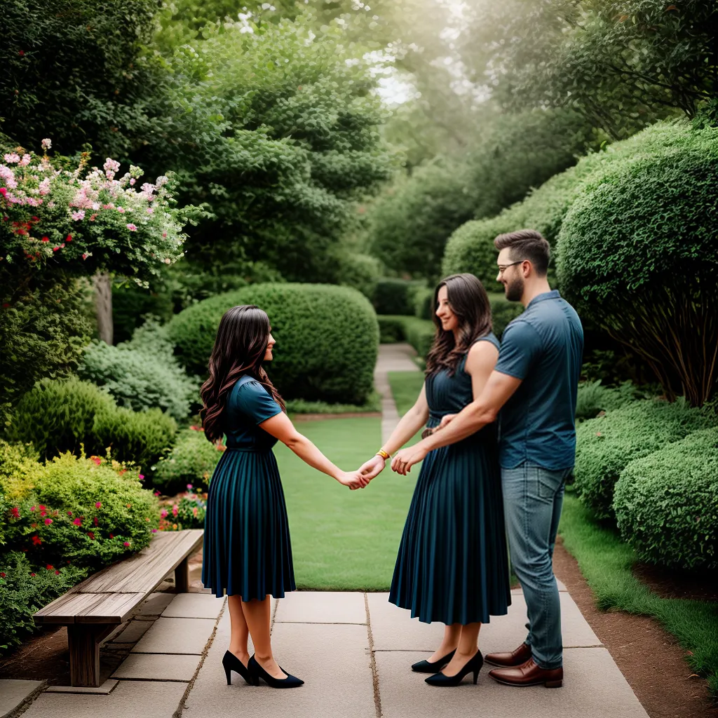 Fotos casal jardim amor fe biblia