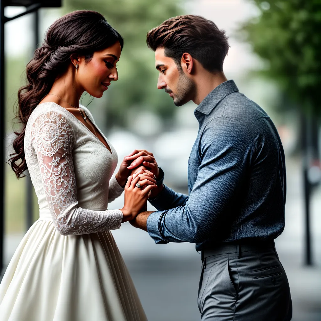 Fotos casal olhos anel igreja amor