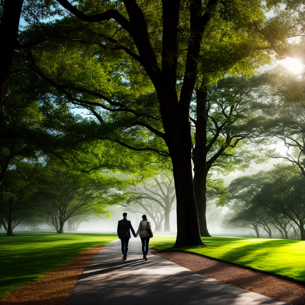 Fotos casal passeio parque amor