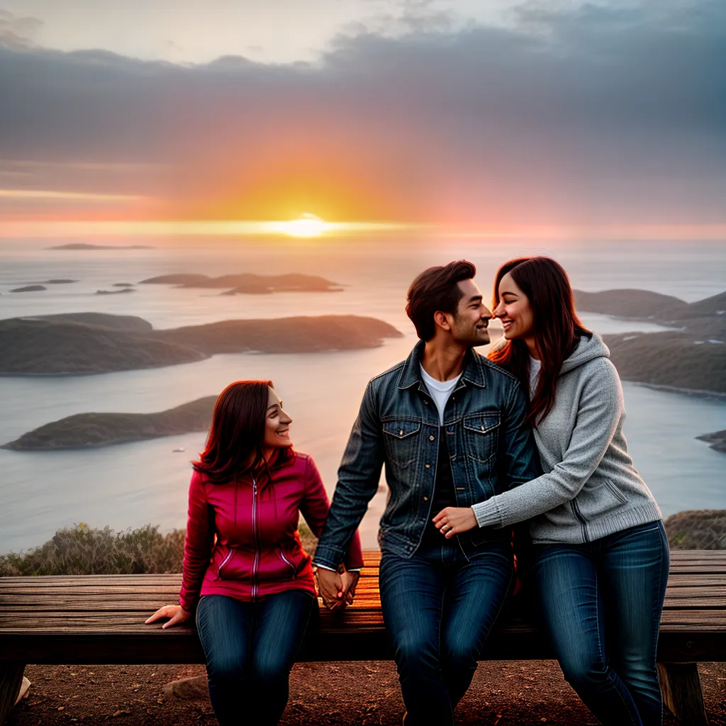 Fotos casal por do sol amor 1