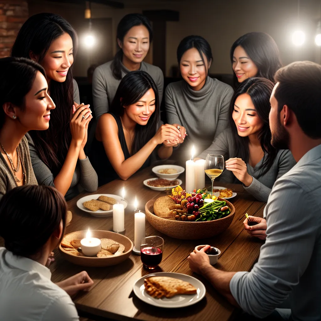 Fotos ceia comunidade velas sorrisos