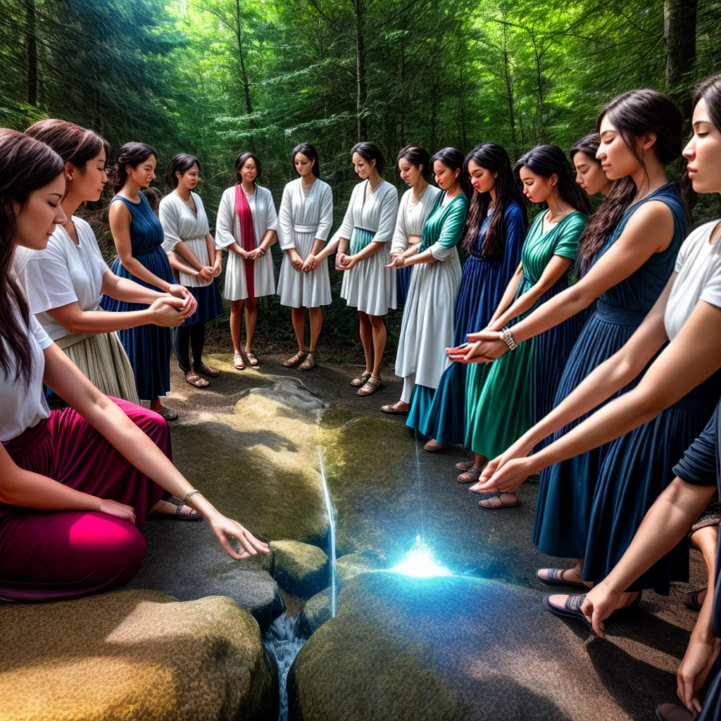 Fotos circulo meditacao natureza serenidade