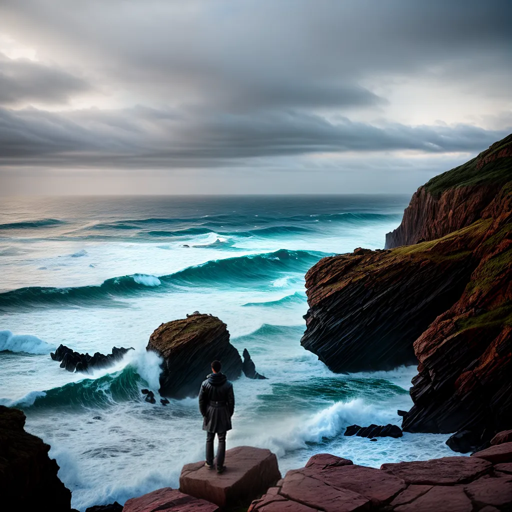 A necessidade de buscar a Deus em tempos difíceis 7 Fotos cliff mar agitado ceu esperanca