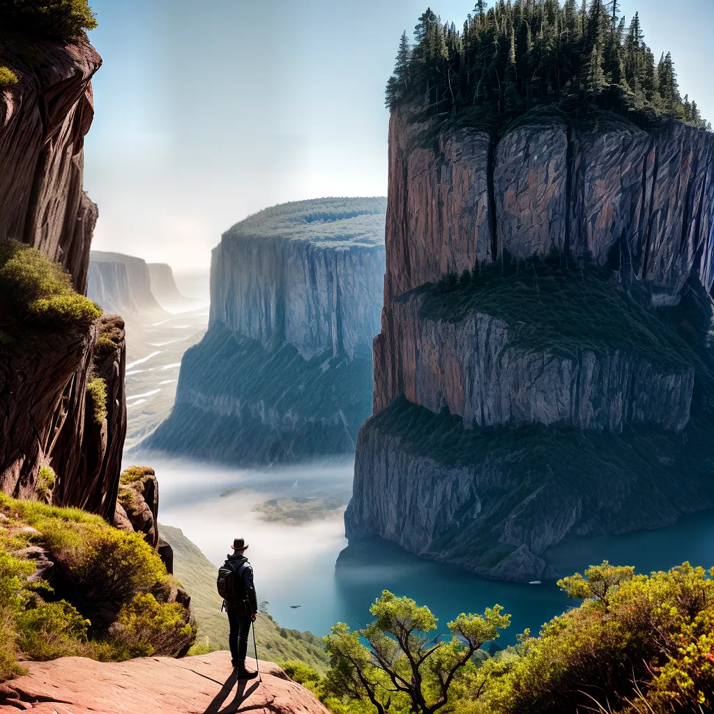 Fotos cliff paisagem bracos deus paz