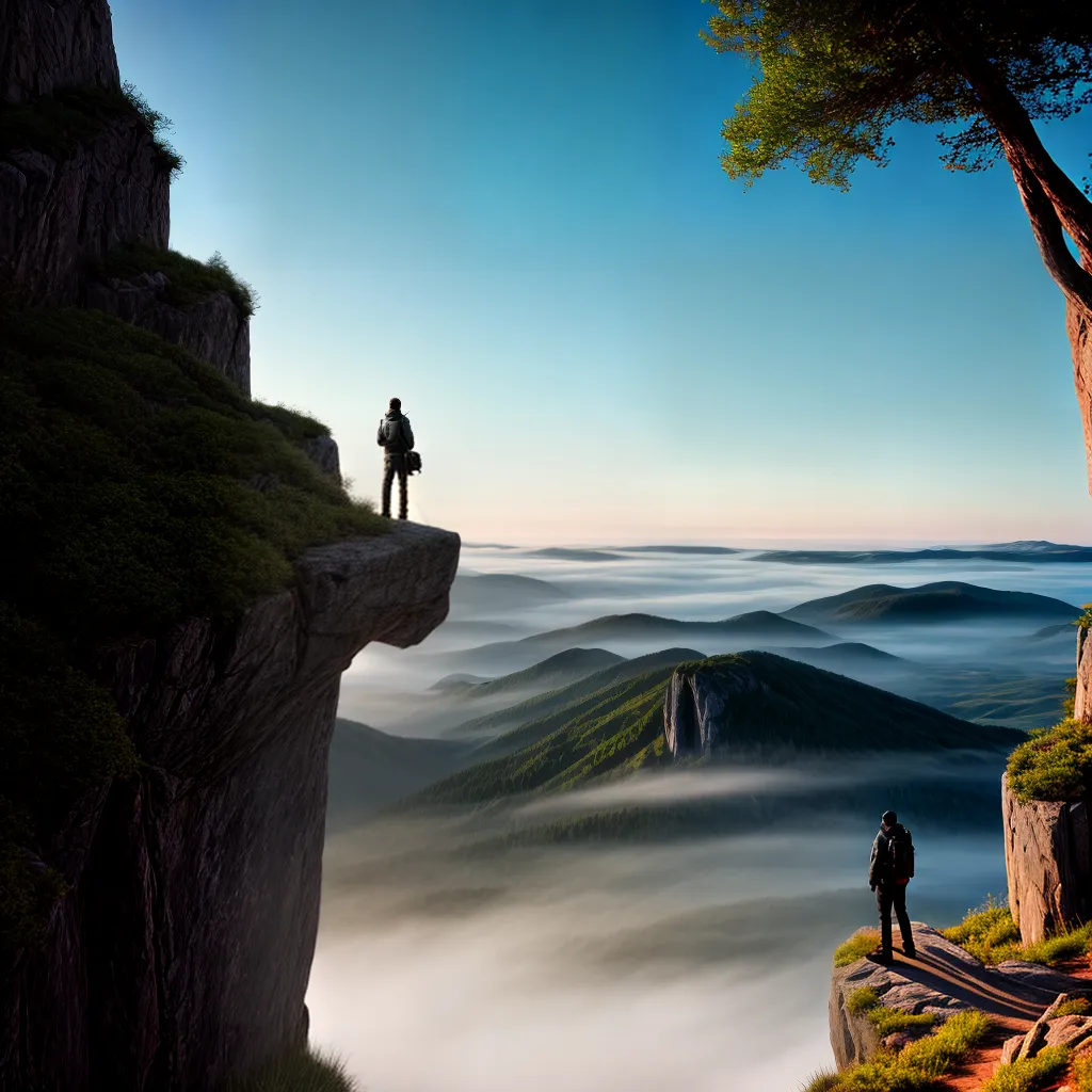 Fotos cliff paisagem maos caminho fe