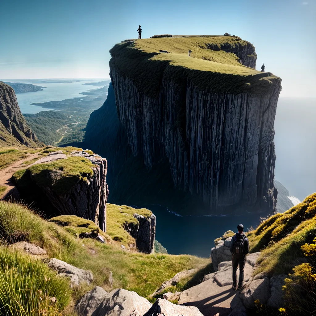 Fotos cliff rendicao sol ceu natureza