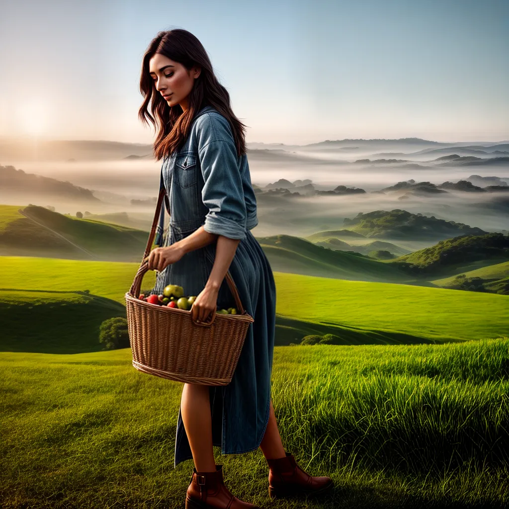 Fotos colheita campo arcoiris sol