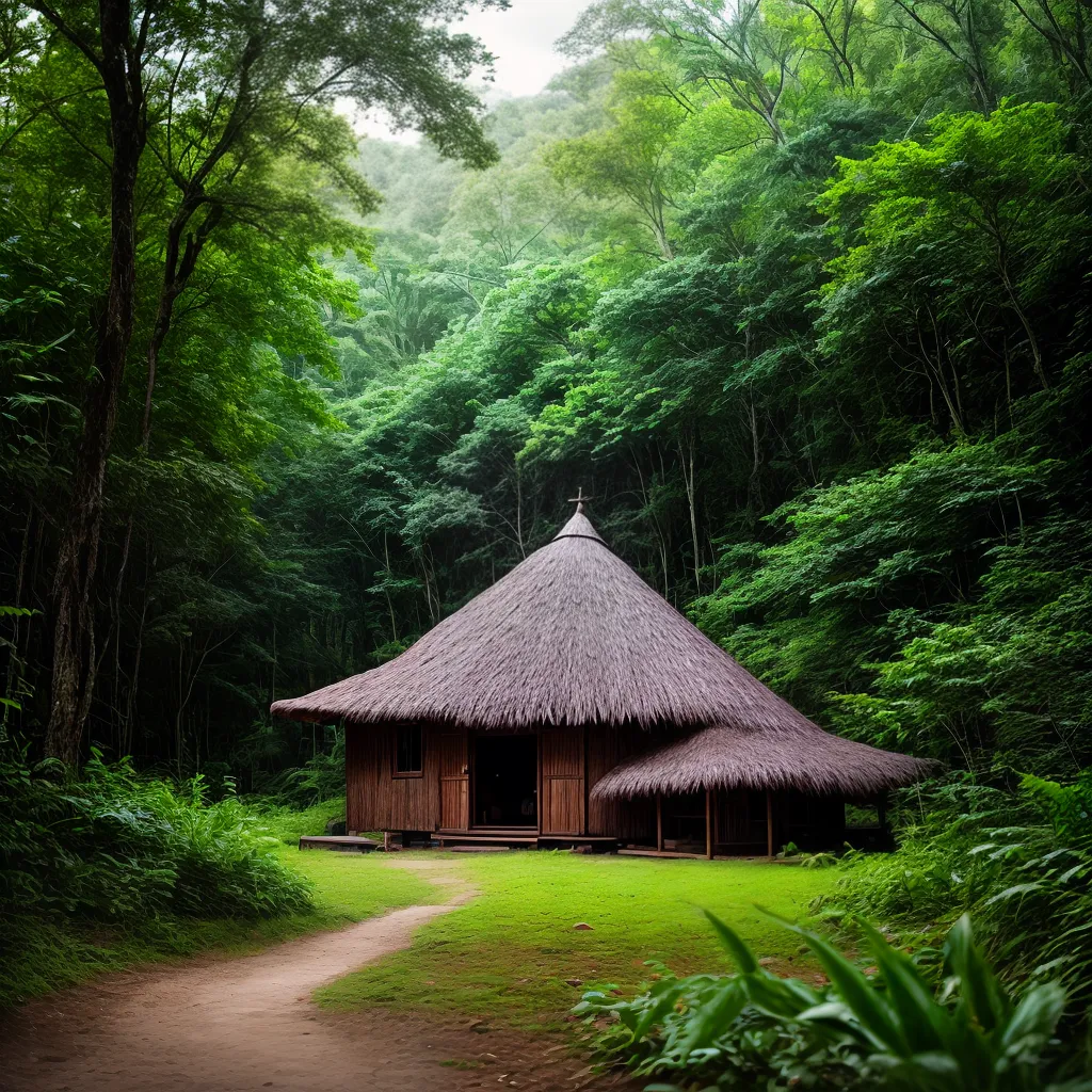 Fotos comunidade indigena maloca floresta