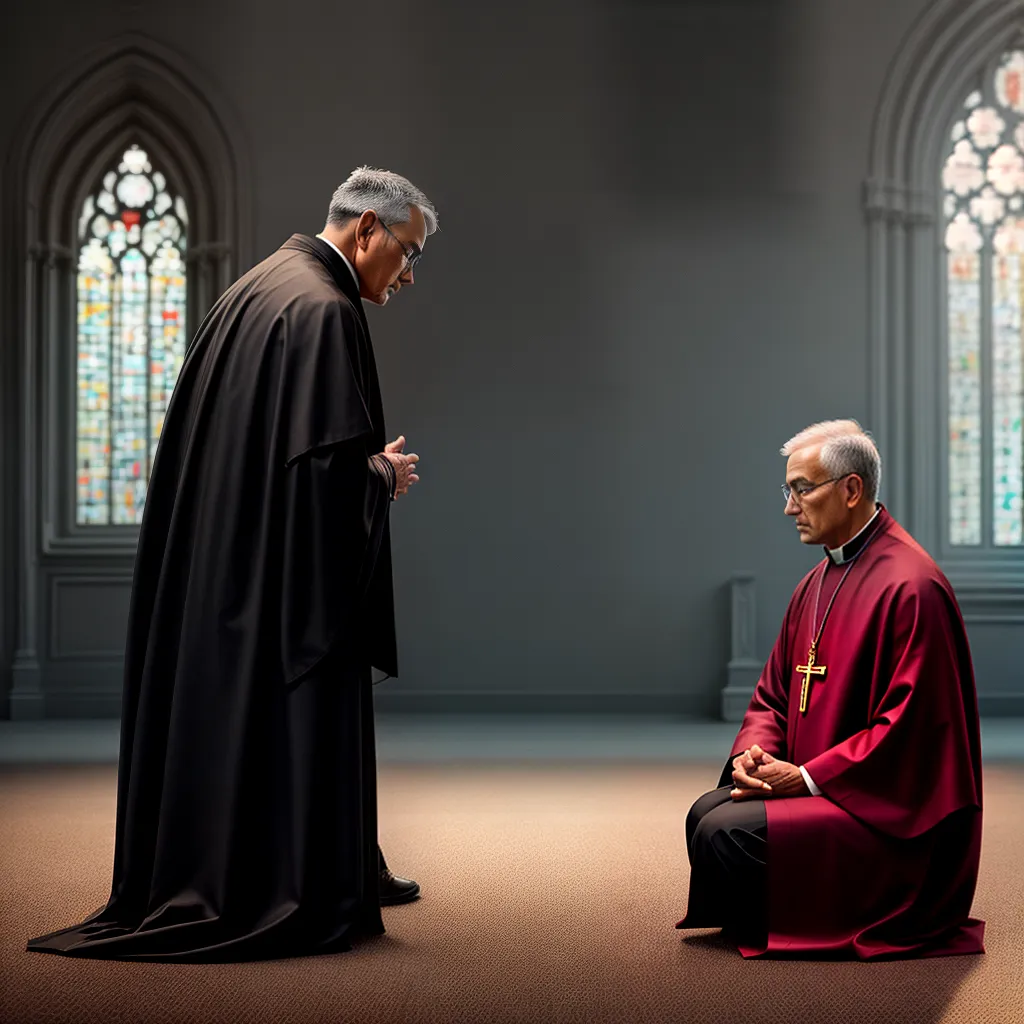 Fotos confissao perdao padre oracao