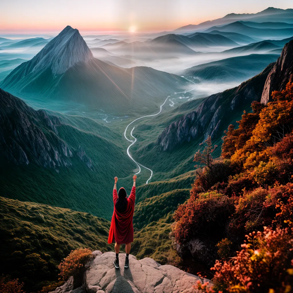 Fotos conquista espiritual montanha sol