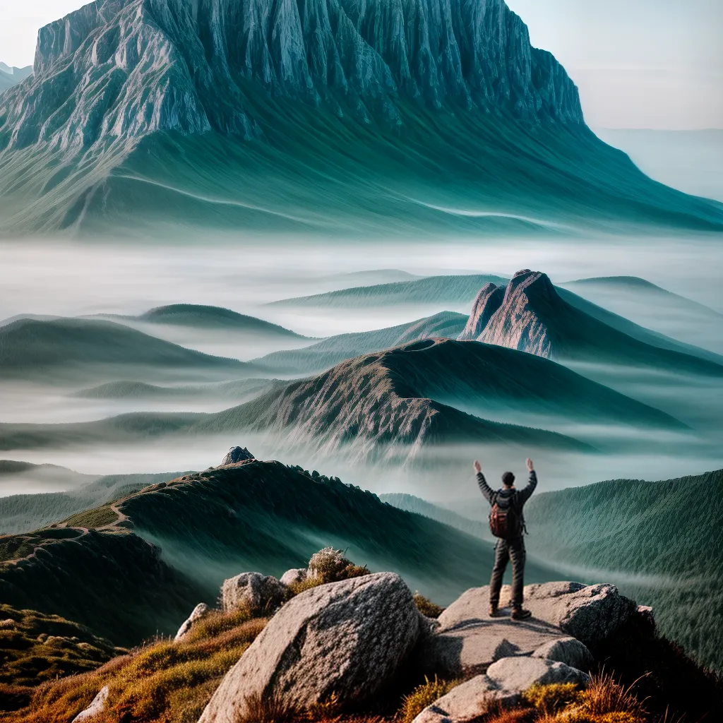 Embarque em uma jornada de autoconhecimento e espiritualidade. 9 Fotos conquista montanha paisagem gratidao